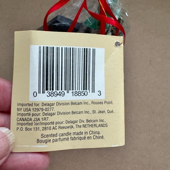NWT Vintage 1998 Delagar Alpine Village Christmas Scented Candle Tealight Holder - Picture 4 of 7